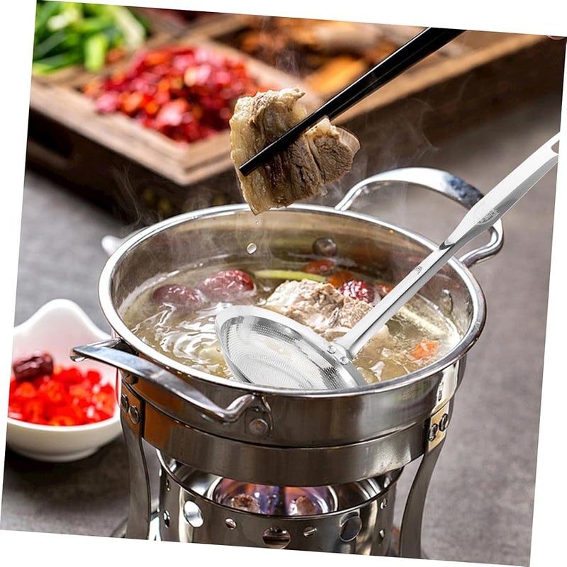 Stainless Steel Colander Strainer Kitchen Utensil For Oil Grease And Soup Filtering - Image 4